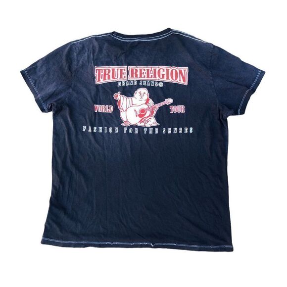 True Religion T Shirt XXL Big Logo - Picture 11 of 12